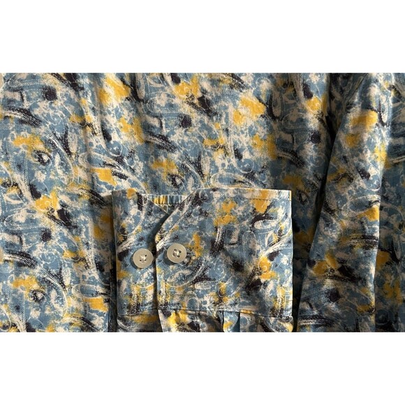 Alan Flusser Shirt Men’s Long Sleeve Button Down Multicolor Geometric XL - Picture 6 of 11